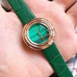 Clone Piaget Rose Gold Green Face Ladies Watches Quartz_th.jpg